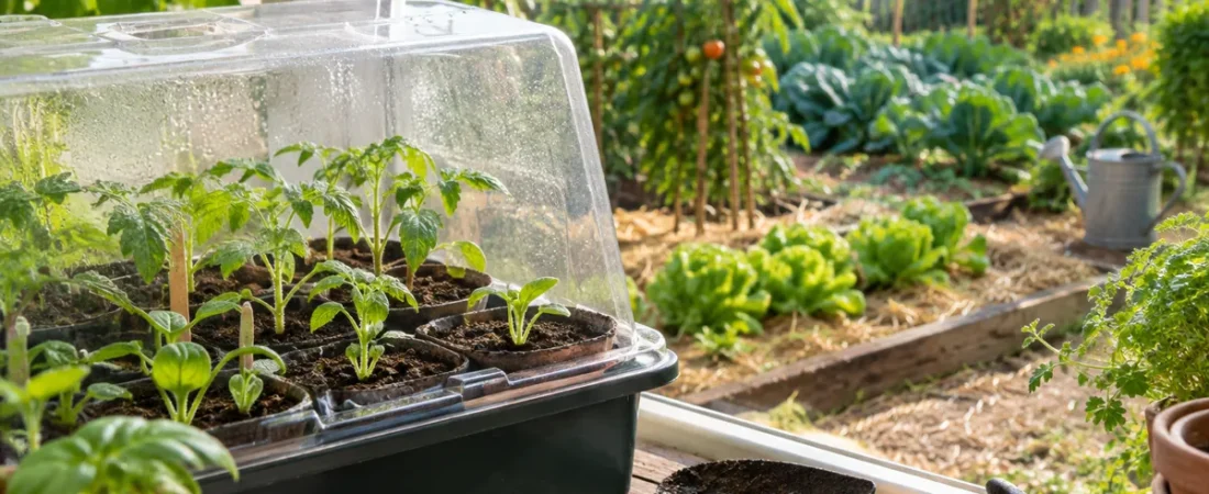Semis en intérieur : terreau, mini-serre et lumière